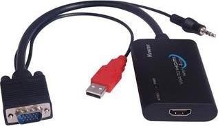 Kabel PremiumCord VGA+audio na HDMI