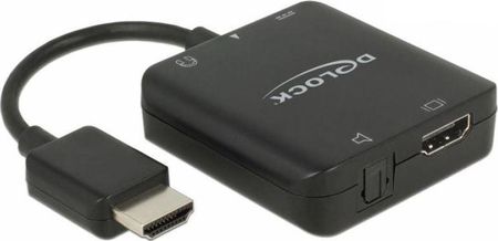 Kabel Delock Toslink HDMI USB Micro B MiniJack 3.5 mm 0.1 Czarny (63276)