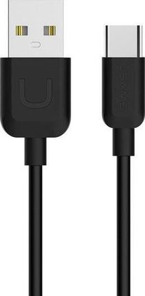Kabel USB Usams U-Turn USB-C 1m czarny/black 2A TCUSBXD01 (US-SJ099)