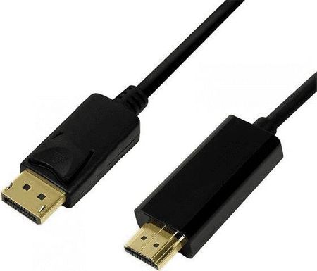 Kabel LogiLink DisplayPort-Kabel DP 1.2 zu HDMI 1.4 1m black