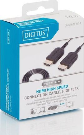 Kabel Digitus HDMI - HDMI 2 Czarny (DB-330120-020-S)