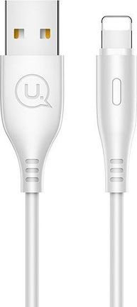 Kabel USB Usams USAMS Kabel U18 lightning 2A Fast Charge 1m biały/white SJ266USB02 (US-SJ266)