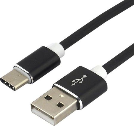 Kabel USB everActive USB-C 1m silikon czarny CBS-1CB do 3A