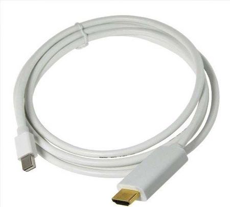 Kabel DisplayPort Mini HDMI 2 Biały