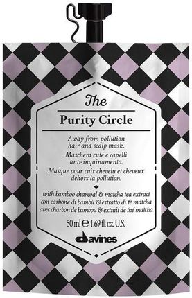 Davines The Circle Chronicles Purity Circle Maska Usuwająca Zanieczyszczenia Z Włosów I Skóry Głowy 50Ml