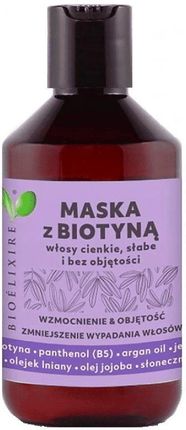 Bioelixire Vegan Maska Do Włosów Cienkich I Słabych Biotyna 300Ml