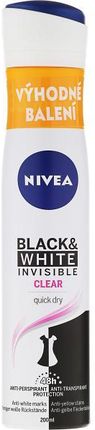 nivea Antyperspirant w sprayu Invisible Clear For Women Black&White Power Deodorant Spray 200ml
