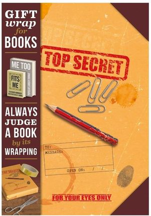 Gift Wrap Papier Do Książki Top Secret   