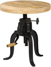Zdjęcie Vida Stolik Boczny 45x(45-62)cm Lite Drewno Mango Żeliwo 247587 - Reda
