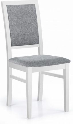 Halmar Krzesło Sylwek 1 Szare Tkanina Białe