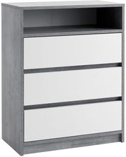 Zdjęcie Jysk Komoda BILLUND 3 szuflady biały szary - Błonie