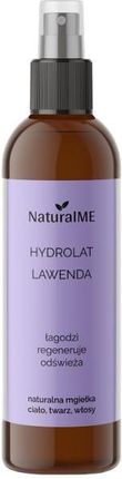 NaturalME Lawenda hydrolat do twarzy ciała i włosów 125ml