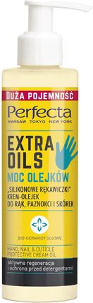 Perfecta Extra Oils "Silikonowe rękawiczki" krem-olejek do rąk, paznokci i skórek 195ml
