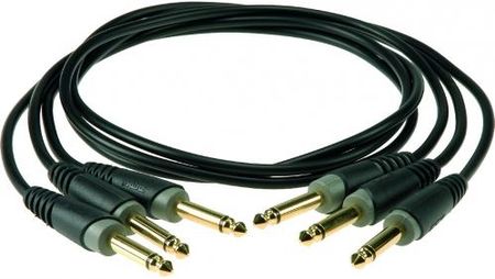 Klotz zestaw 3 kabli połączeniowych do efektów gitarowych 90cm