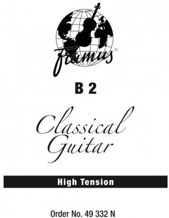 Framus Classic - struna pojedyncza do gitary klasycznej, B 2, .032, plain, High Tension