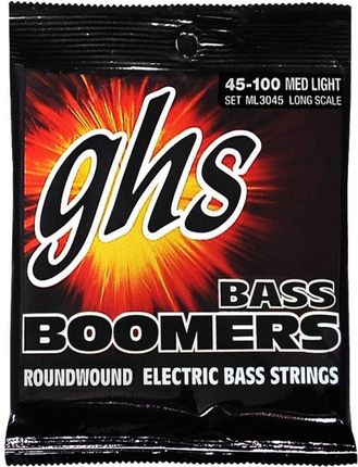 GHS Bass Boomers struny do gitary basowej 4-str. Medium Light, .045-.100