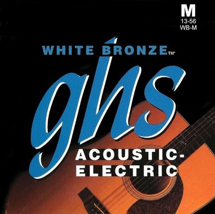 GHS White Bronze struny do gitary elektroakustycznej, Alloy 52, Medium, .013-.056