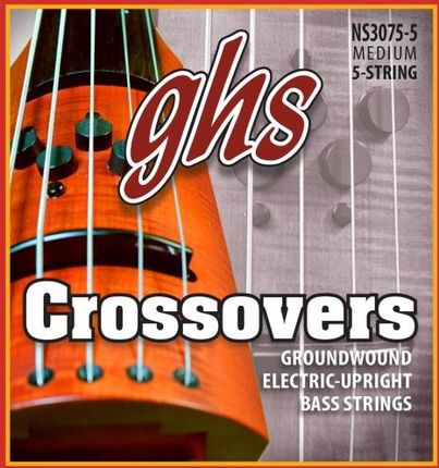 GHS Crossovers - Electric Upright struny do gitary basowej, 5-str. Regular, .047-.127