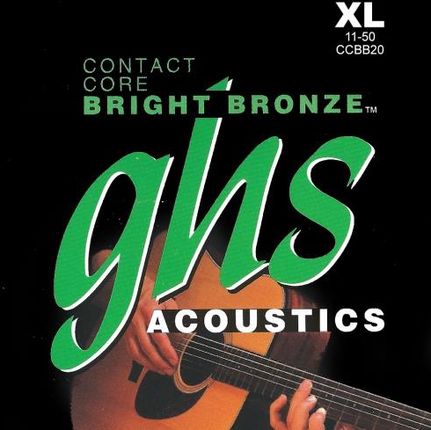GHS Contact Core Bright Bronze struny do gitary akustycznej, Extra Light, .011-.050