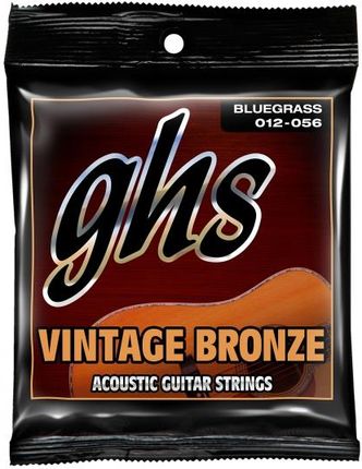 GHS Vintage Bronze struny do gitary akustycznej, Bluegrass, .012-.056