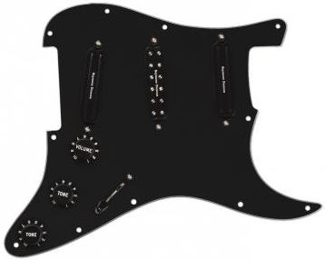 Seymour Duncan PG BLK Dave Murray Pickguard do gitary elektrycznej typu Strat z przetwornikami, czarny