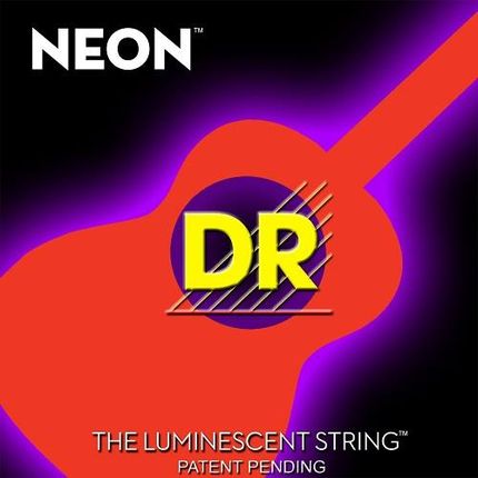 DR NEON Hi-Def Orange - struny do gitary akustycznej, Coated, Medium, .012-.054