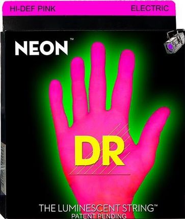 DR NEON Hi-Def Pink - struny do gitary elektrycznej, Heavy, .011-.050