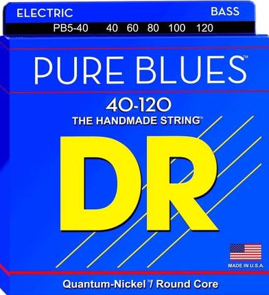 DR PURE BLUES - struny do gitary basowej, Light, .040-.120