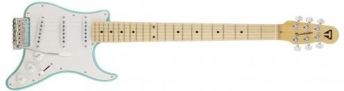 Traveler Guitar Travelcaster ホワイト/グリーン Traveler Guitar - Travelcaster Deluxe (Olympic White)