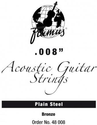 Framus Bronze - struna pojedyncza do gitary akustycznej .008, plain