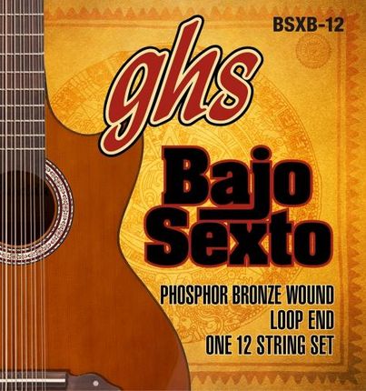 GHS Bajo Quinto, struny do gitary akustycznej,  Loop End 12 String, .024-.092