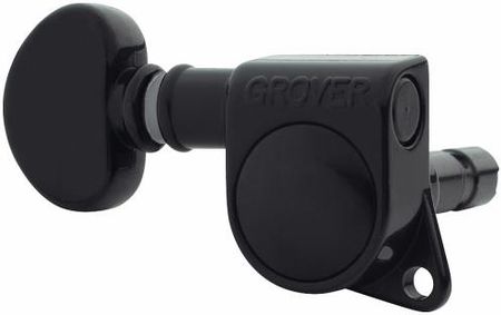 Grover Mini Locking Rotomatics Guitar Machine Heads, Black Chrome / 3 + 3 klucze gitarowe