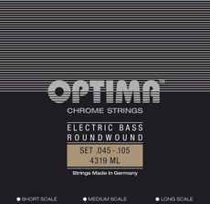 Optima 4319ML (680480) struny do gitary basowej Chrome Strings Round Wound Long Scale Komplet