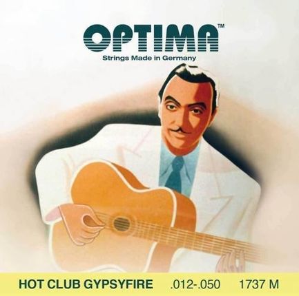 Optima (667528) struny do gitary akustycznej Hot Club Gypsyfire, posrebrzane - Komplet z owijką