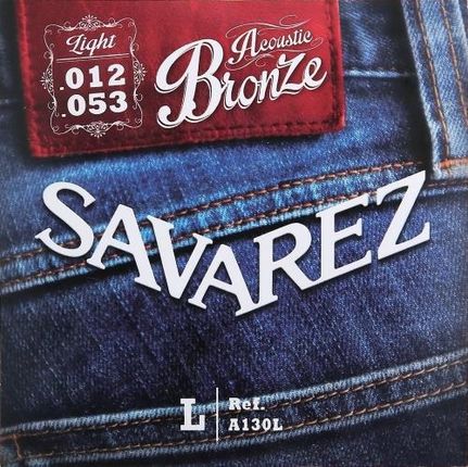 Savarez (668586) struny do gitary akustycznej Acoustic Bronze - A130M - Medium .013-.055
