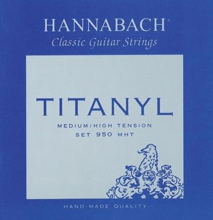 Hannabach (653158) E950 MHT struny do gitary klasycznej (medium heavy) - Komplet 3 strun Diskant
