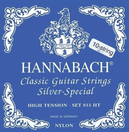 Hannabach (652596) 815 08ZHT  struny do gitary klasycznej (high) - Komplet - 8 strun