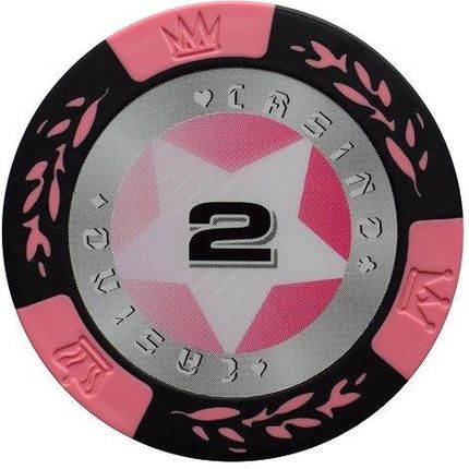 Mona Żeton Casino Poker Chip Nominał 2 Kolor Różowy