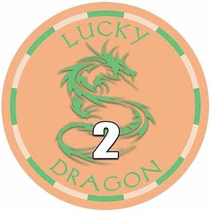 Sun-Fly Żeton Lucky Dragon Ceramika Nominał 2