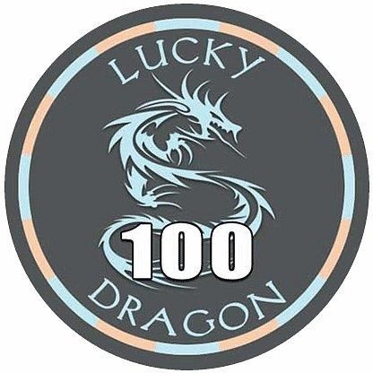 Sun-Fly Żeton Lucky Dragon Ceramika Nominał 100