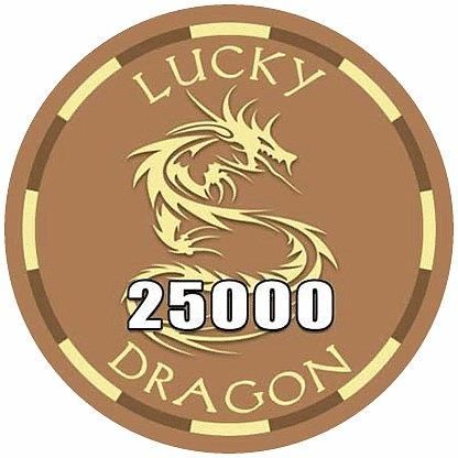 Sun-Fly Żeton Lucky Dragon Ceramika Nominał 25.000