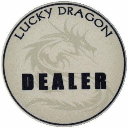Sun-Fly Dealer Button Lucky Dragon Ceramika
