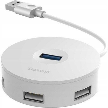Baseus 3x USB 2.0 1x USB 3.0 Biały (CAHUBF02)