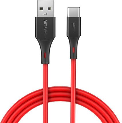 Blitzwolf Bw-Mc14, Red USB 2.0 Micro USB 1,8m Czerwony