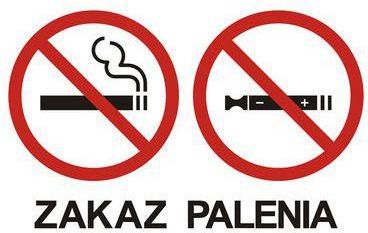 Zakaz palenia tytoniu i papierosów elektronicznych 1 15 X 30 nieświec. płyta sztywna PCV