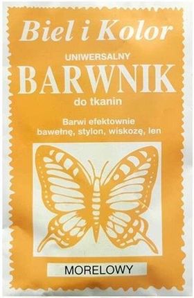 Biel I Kolor Barwnik Do Tkanin Motyl Pomarańczowy Morelowy 10G (Czbt075J)