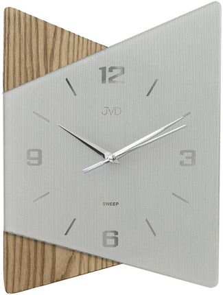 Zegar ścienny JVD NS13011.3 Szkło Drewno Cichy