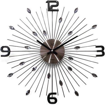 Zegar ścienny JVD HT104.2 z kryształkami, średnica 49 cm