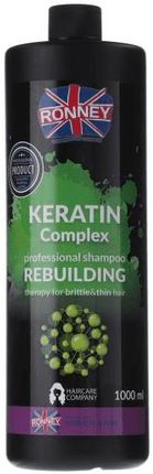 Ronney KERATIN Complex Shampoo Rebuilding Szampon odbudowujący do włosów osłabionych i cienkich 1000ml
