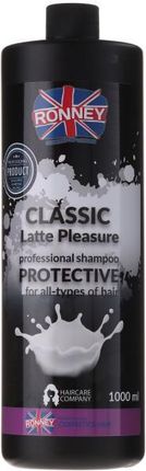 Ronney CLASSIC Latte Pleasure Protective Shampoo Szampon z proteinami 1000ml